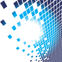 Bursting blue tiles abstract background