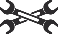 Crossed wrenches