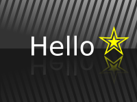 Star background with text