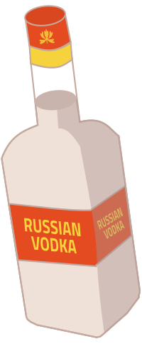 Russian Vodka Bottle