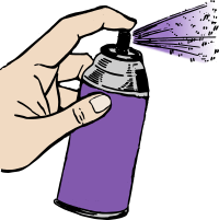 Hand Spray Paint - Purple