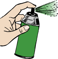 Hand Spray Paint - Green