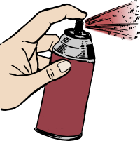 Hand Spray Paint - Red