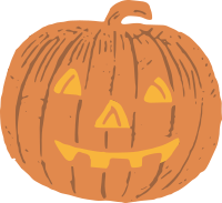 Halloween Jack-o-lantern - Colour