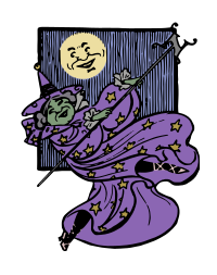Halloween Witch at Night