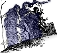 Three Witches on a Hill - Colour Hint