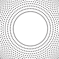 Circular dotted pattern white background