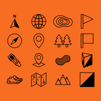 Orienteering Icons