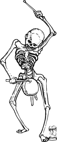 Dance of Death-Skeleton from Holbein