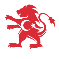 Turkish flag heraldic lion