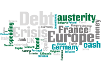 Debt crisis Europe word cloud