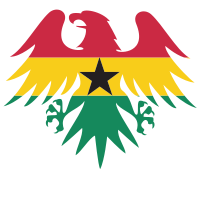 Ghana flag heraldic eagle