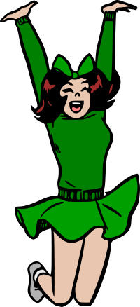 Cheerleader (green)