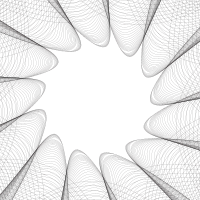 Guilloche lines abstract design