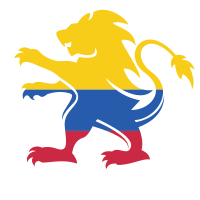 Colombian flag heraldic lion