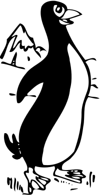 cartoon penguin