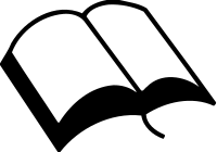 simple open book icon