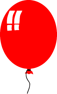 simple balloon - red
