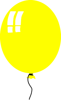 simple balloon - yellow