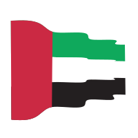 United Arab Emirates waving flag