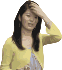 Lady Adjusts Hair