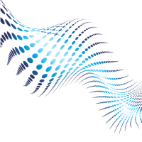 Waving blue halftone pattern