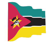 Mozambique flag waving