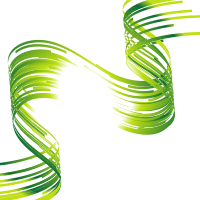 Waving green lines