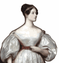 Portrait of Ada Lovelace by British painter Margaret Sarah Carpenter (1836)