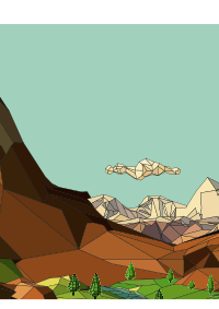Lowpoly mountain