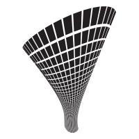 Conical shape made of tiles