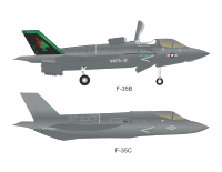 F-35B and F-35C