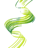 Waving stripes green color