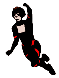 Superheroine pose 4