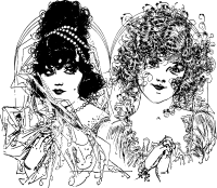 Two Girls Heads