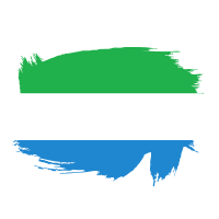 Sierra Leone flag brush stroke