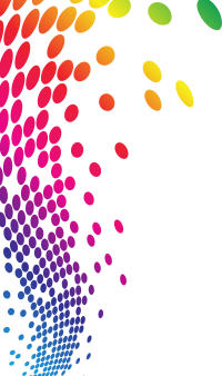 Bursting dots halftone pattern