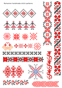 Romanian handmade stitch patterns