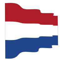Waving flag of the Netherlands