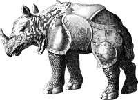 Antique Rhinoceros 2