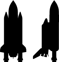 Space Shuttle Discovery 4 Silhouette
