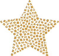 Gingerbread Alphabet Star