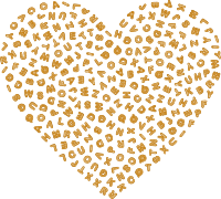 Gingerbread Alphabet Heart.svg