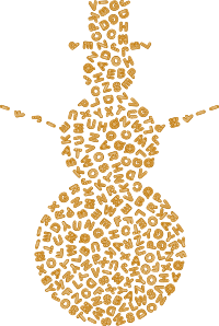 Gingerbread Alphabet Snowman