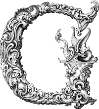 Elegant Flourish Letter G