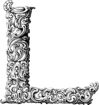 Elegant Flourish Letter L