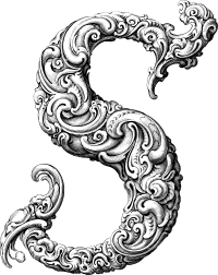 Elegant Flourish Letter S