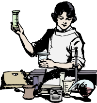 Female Scientist Lady - Colour Remix