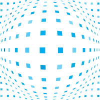 Blue tile pattern twisted