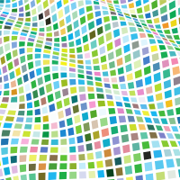 Wavy tiles pattern